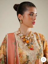Eres Bonita by BinIlyas Embroidered Viscose Shirt with Digital Print Chiffon Dupatta & Trousers | 3-Piece Unstitched Suit 1104-A